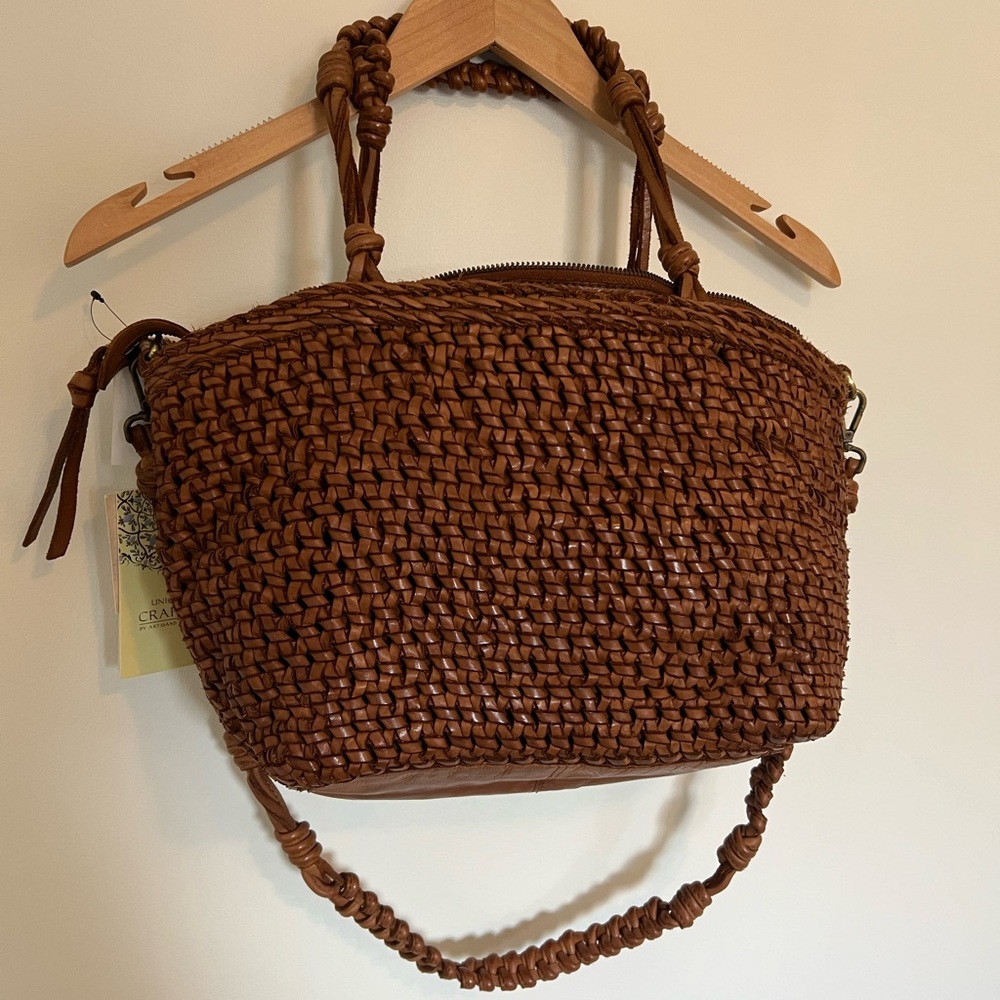 Knit Leather Bag